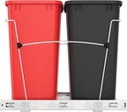 Rev-A-Shelf RV-18KD-1618C-S Double Pullout Trash Can - Image 9
