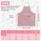 2 Pack Stripes Kids Apron, Kids Cooking Aprons - Image 2