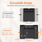 Lifewit Silverware Drawer Organizer, Expandable Utensil Tray - Image 4