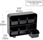 Mind Reader Tea Bag Organizer, Tea Station Organizer, Countertop Storage - Image 3