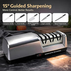 Electric Knife Sharpener for Kitchen, 3-Stage Professional Kitchen Knife - Image 4