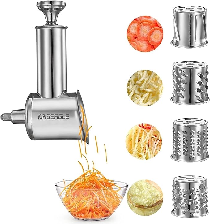 Stainless Steel Slicer Shredder Attachment by KINGEAGLE