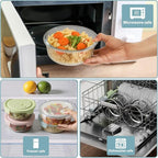 30oz Glass Meal Prep Containers - Image 4