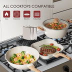 Kikcoin Pots and Pans Set Non Stick 31 Piece Kitchen Nonstick Cooking Cookware - Image 4