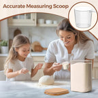ComSaf 1.2 Gallon Wide Mouth Flour Sugar Storage Containers 2 Pcs, 4.6 Qt Glass - Image 7