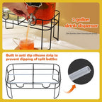 2 Pack 1 Gallon Glass Drink Dispenser - Image 3