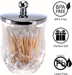 Qtip Holder, 10 Oz Clear Glass Apothecary Jars - Image 5