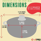 ALUMINUM CALDERO STOCK POT by Chef PRO, Superior Cooking Performance - Image 5