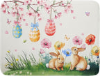 Giwawa Easter Bunny Dish Drying Mat, Spring Rabbits Eggs Hunt Dish Drainer Mats by Giwawa