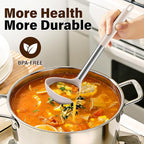 3Pcs Silicone Cooking Spoon Set, Kitchen Utensils Include Solid & Slotted Spoon - Image 5