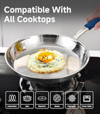 LOLIKITCH 10 In Stainless Steel Skillet - Image 3