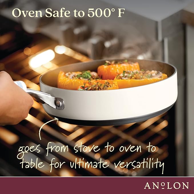 Anolon Achieve Hard Anodized Nonstick Sauté Pan - Image 4