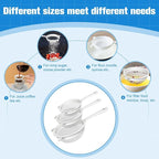 3 Pcs Plastic Nylon Fine Mesh Kefir Strainer Set - Image 5