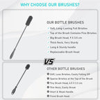 15.7" Silicone Bottle Brush, ddLUCK Water Bottle Cleaner Brush - Image 8