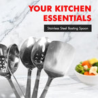 Chef Craft 10230 1-Piece Stainless Steel Solid Spoon - Image 5