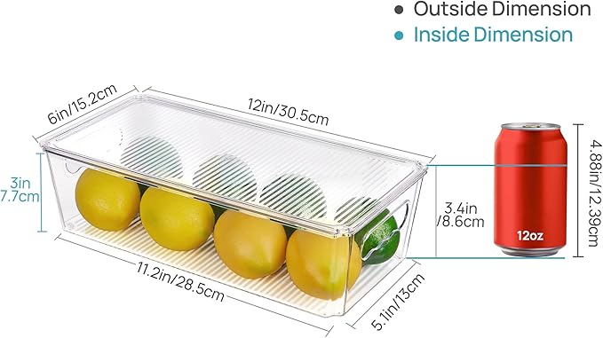 Vtopmart 4pcs Clear Organizers and Storage Bins - Image 2