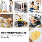 Yellow Honey Honeycomb Cute Bee Oven Mitts And Pot Holders Set Of 4 Silicone - Image 8