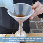 6 Pcs 4.7 Inch Wide Mouth Plastic Funnels, Easy and Smooth Content Transfer - Image 4