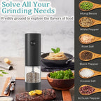 Electric Salt and Pepper Grinder, Automatic Battery Pepper Mill Shakers - Image 8