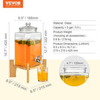 VEVOR Beverage Dispenser, 1.5 Gallon Drink Dispensers - Image 7