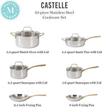Martha Stewart Castelle 10 Piece 18/8 Durable Stainless Steel Induction Safe - Image 3