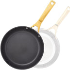 MsMk Nonstick Frying Pan 8 Inch Black, Designed Enamel Exterior Coating - Image 5
