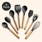 Country Kitchen Non Stick Silicone Utensil Set - Image 2