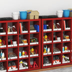 ZBEIVAN Cardboard Storage Bins Boxes 35 Packs 12x2x4.5 Inches, Easy Assembly - Image 4