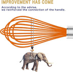 OYV Orange Silicone Whisk, Professional Whisks - Image 4
