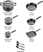 T-fal 20 piece set of Signature Nonstick Cookware - Image 2