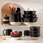 HASENSE Ceramic Soup Bowls and Cereal Bowls, 20 OZ Bowls - Image 6