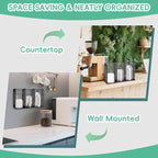 Wall Mount Coffee Cup Lid Holder Organizer 3 Compartments Coffee Cup Lid - Image 6