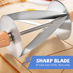 Stainless Steel Croissant Cutter, Irregular Roller Cutter - Image 3