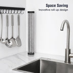 Tomorotec 17.7" x 12.5" Roll Up Dish Drying Rack Over Sink Drying Rack Sink - Image 3