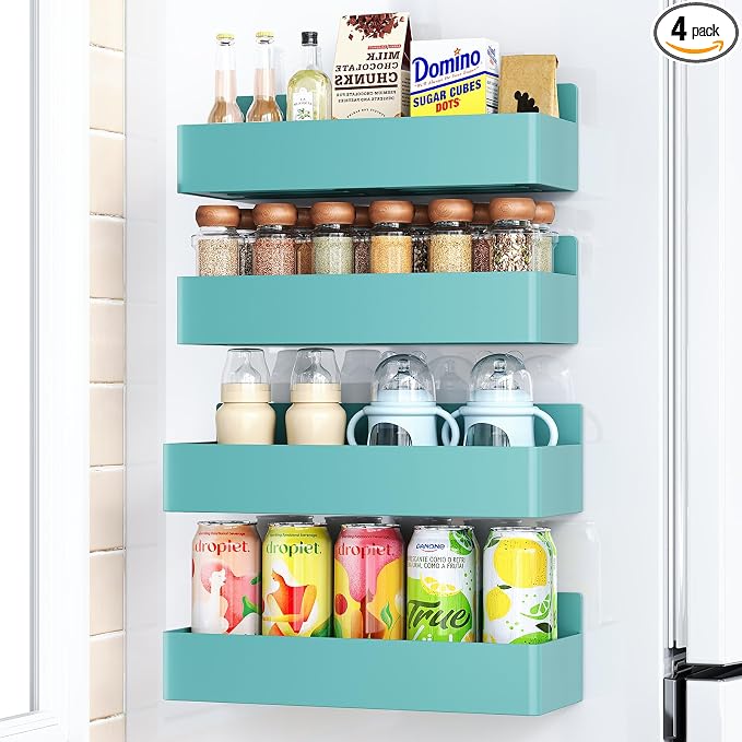 Mystozer Magnetic Spice Rack for Refrigerator, Kitchen Organizer and Storage by Mystozer