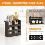 Greenual Black Bamboo Dish Drying Rack - Image 3