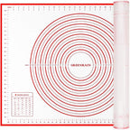 Silicone Pastry Mat Extra Thick Large Non Stick Baking Supplies Kitchen Counter by GREENRAIN