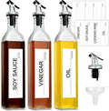 GMISUN Olive Oil Dispenser And Vinegar Bottle 3 Pack 17oz, by GMISUN