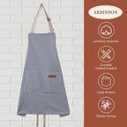 2 Pack Cooking Aprons Adjustable Bib Apron - Image 3