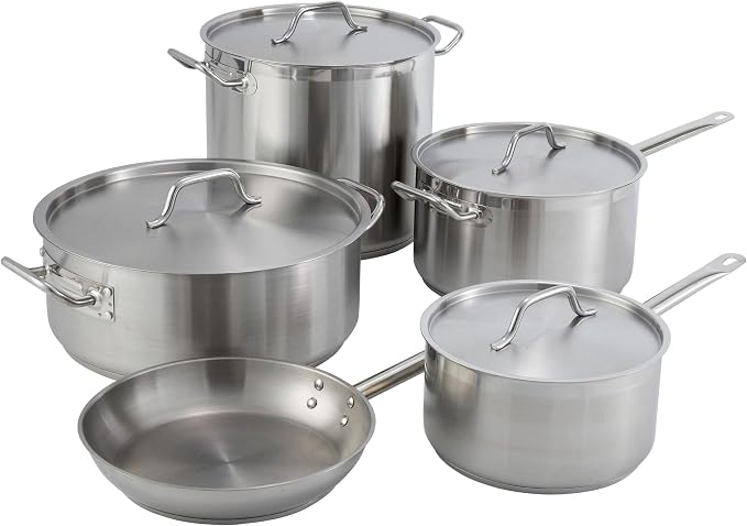 Winco Heavy-Duty Stainless Steel Stock Pot - Image 7