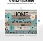 Rustic Wood Dish Drying Mats for Kitchen Counter, Large 18"x24" Dish Mats for - Image 3