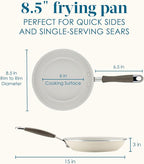 Rachael Ray Cucina Ceramic Nonstick Frying Pan/Skillet, 8.5 Inch Non Stick Open - Image 2