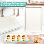 3-Pack Blue Ceramic-Coating Baking Sheet Pans, PFOA/PFOS/PTFE-Free Nonstick - Image 6