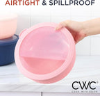 COOK WITH COLOR Prep Bowls with Lids- Wide and Deep Nesting Plastic Small - Image 4