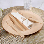 Pre Rolled Napkin and Bamboo Cutlery Set - Image 6