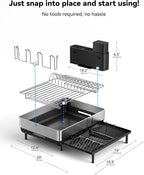 SUNLY Large Dish Drying Rack, Expandable Dish Racks - Image 7