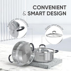 SUNHOUSE - 4.6 Quart Steamer Pots - Image 3