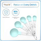 TILUCK Measuring Cups & Spoons Set, Stackable Cups and Spoons, Nesting Measure - Image 5
