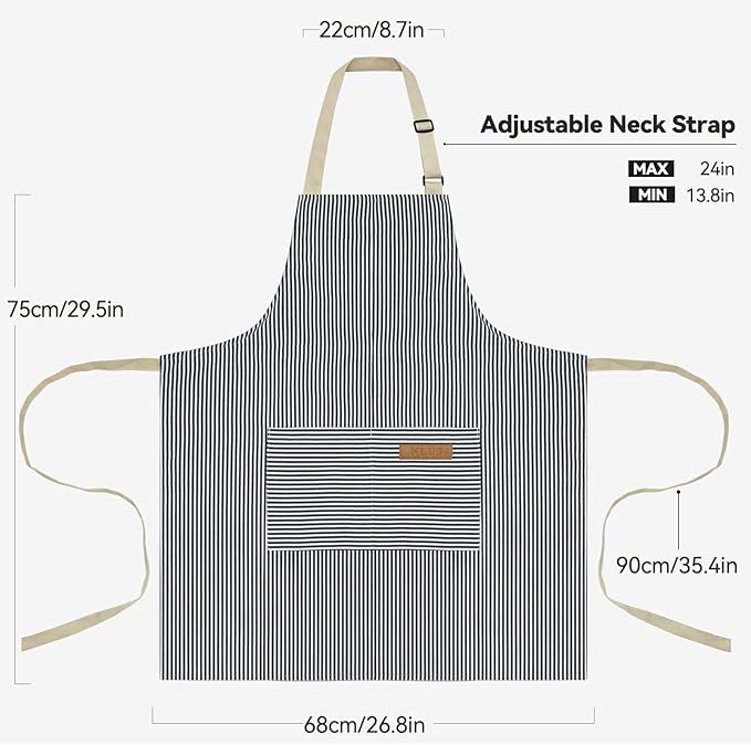 NLUS 2 Pack Cooking Aprons for Women - Image 4
