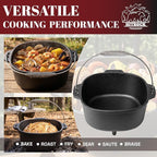 HITROCK Cast Iron Camp Dutch Oven - Image 5